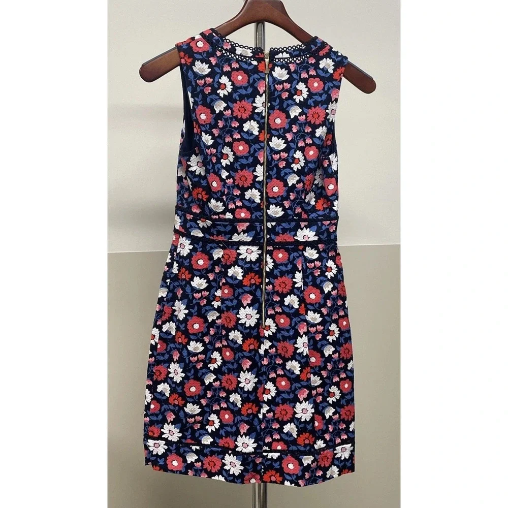 Kate Spade Shore Thing Daisy Jacquard Sheath Dress‎ Floral Embroidered Lace Sz 0